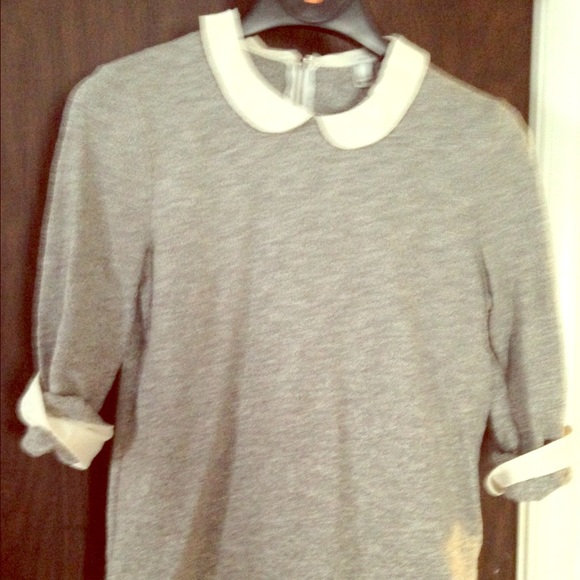 J Crew Peter Pan collar tee