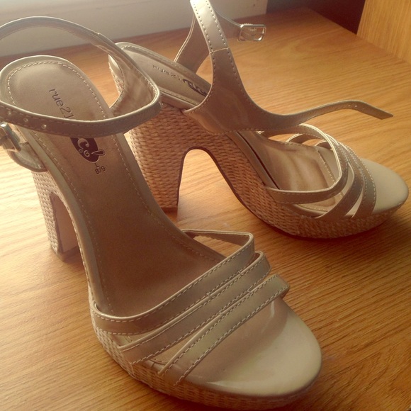 Nude summer high heels