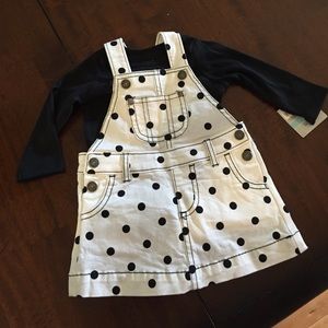 Denim infants dress
