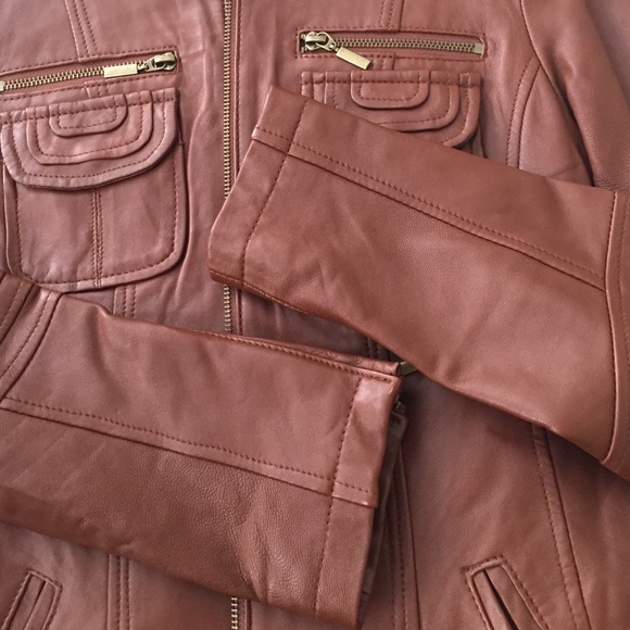 Bagatelle Brown Leather Jacket S