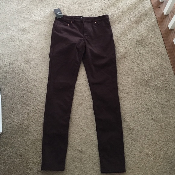 H&M Burgundy Super Stretch Pants
