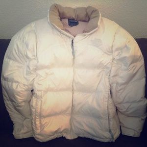 White North Face down jacket