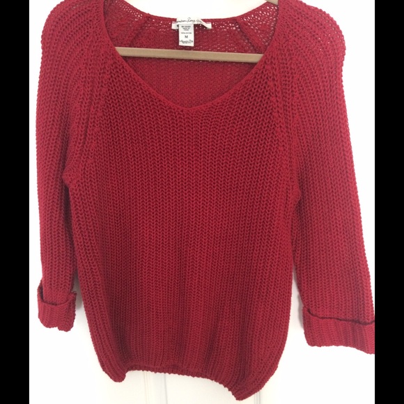 Red Knit Sweater