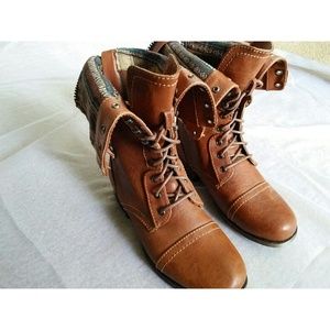 Brown Military Boots