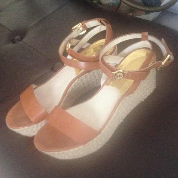 Strappy Michael Kors wedges size 8 1/2