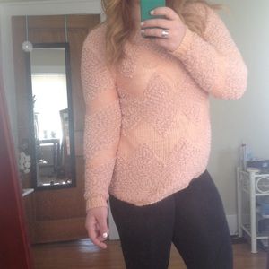 Cozy peach sweater