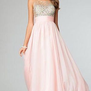 JVN by Jovani sleeveless beaded prom gown size 0