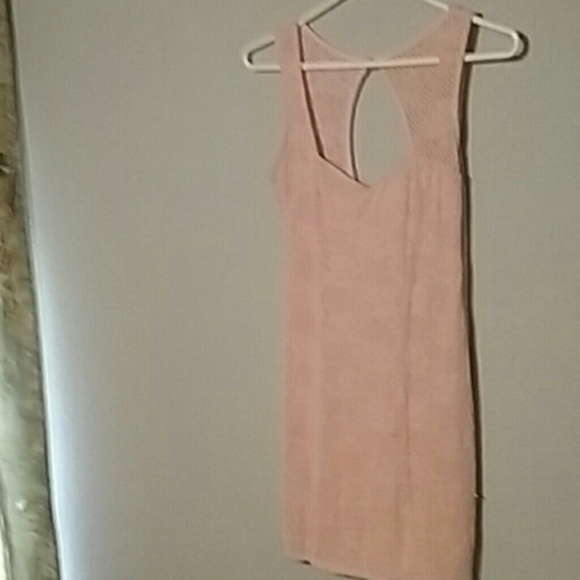 Charlotte Russe lace light pink dress