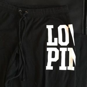 💖PINK Victoria's Secret Black Sweatpants💖