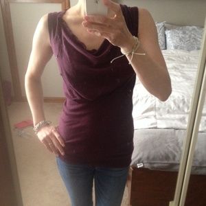 Purple sleeveless top