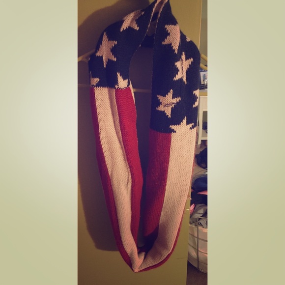 American flag circle scarf