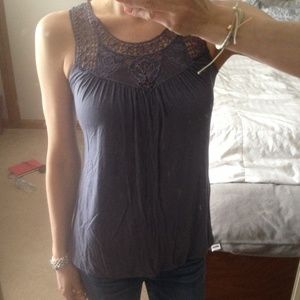 Lace detail top