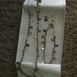 Crystal brilliance necklace set