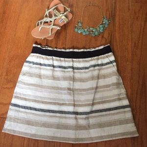 Loft striped skirt