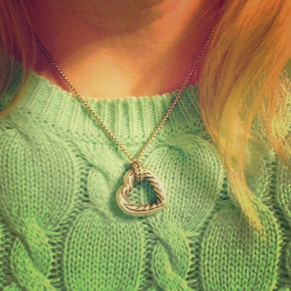 David Yurman cable heart necklace.