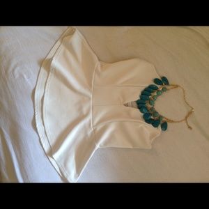 Large White "Going out" Tubetop