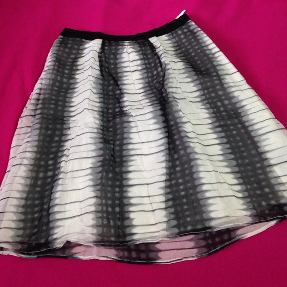 A-lined silk skirt