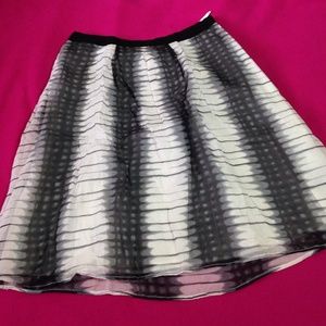 A-lined silk skirt