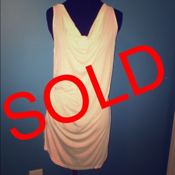 SOLD--Ivory Ann Taylor Loft Tissue Tee Blouse - Picture 1 of 2