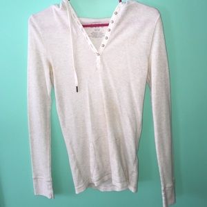 Hooded long-sleeve shirt
