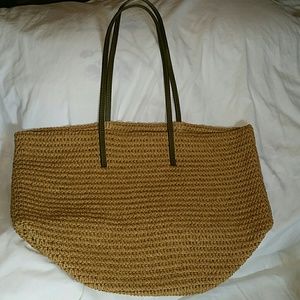 J.Crew straw bag