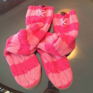 Victoria's Secret Pink Sweater Slippers