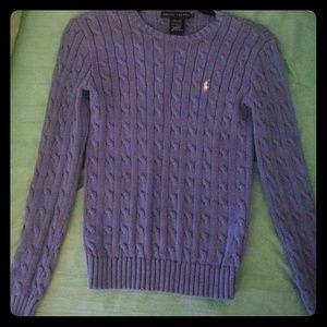 Small blue crew neck Polo Ralph Lauren sweater