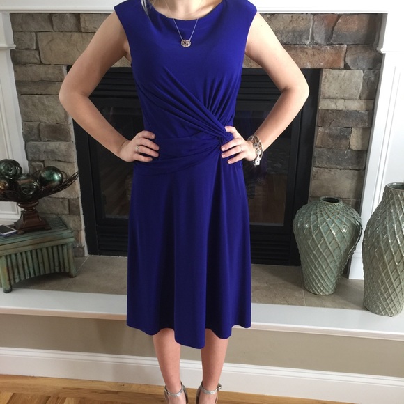 NWOT Lauren Royal Blue Dress