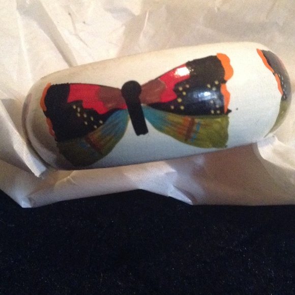 Hand painted Brazilian Butterfly Bangle