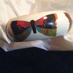 Hand painted Brazilian Butterfly Bangle