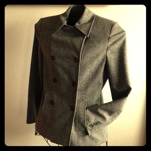 Ann Taylor double breasted waist length pea coat