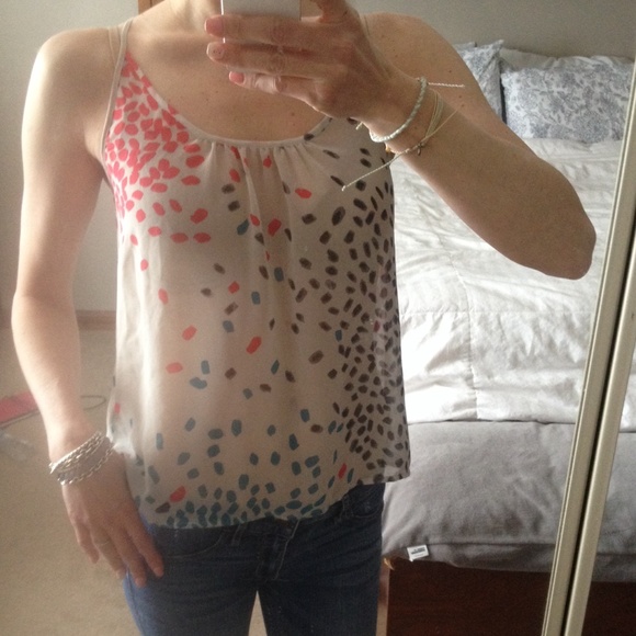 Splatter colored tank