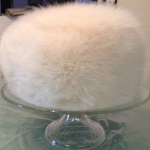 100% White Fox Fur Hat