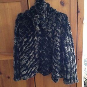 Some kind of fur sweater.