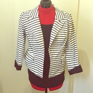 Sassy striped blazer