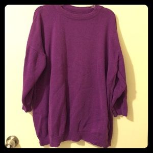 Purple knit sweater