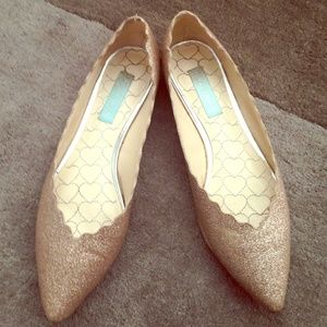 Betsey Johnson Glitter flats