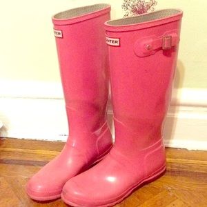 pink hunter boots size 11