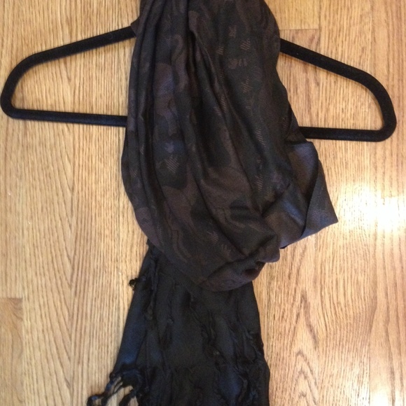 Scarf, black and brown. Bought in India, NWOT