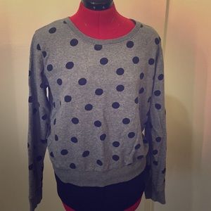 Grey polkadot pullover