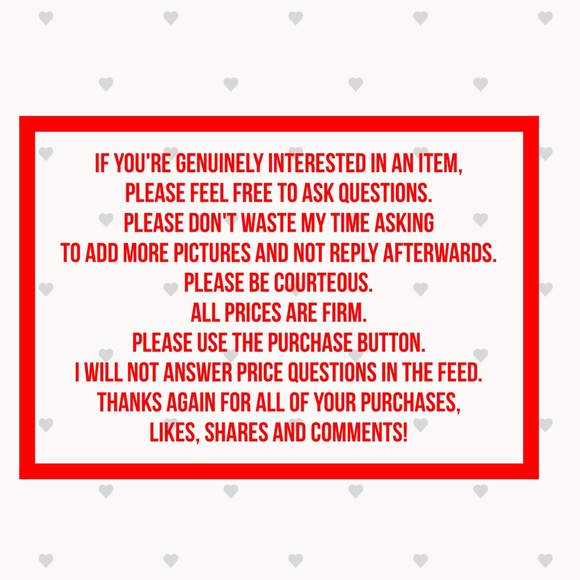 My Poshmark Rules