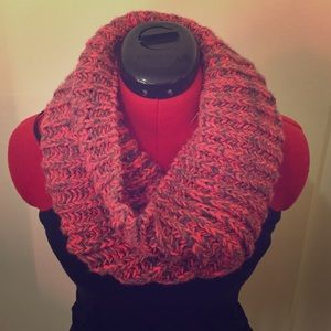 Pink infinity scarf