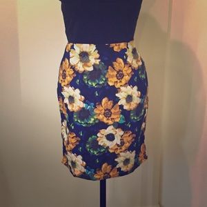Bold Floral Skirt