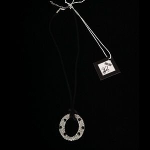 Necklace Crystal Pendant on Silk Rope!