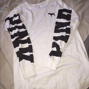 Victoria's Secret pink crew