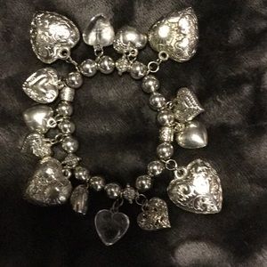 Heart charms-bracelet