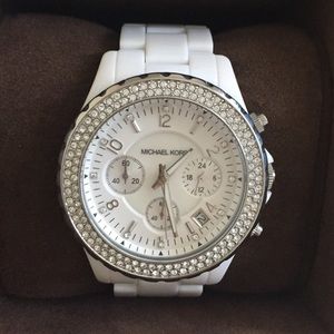 Michael Kors White Madison Watch