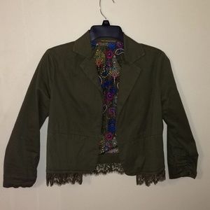 Cropped army jacket