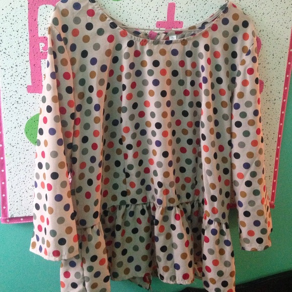 polka dot shirt!