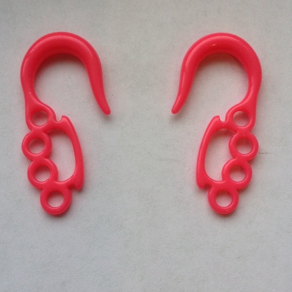 Gauges earrings brass knuckles
